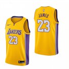 LA Lakers LeBron James NBA Jersey Yellow Gold