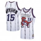 Men's Youth Toronto Raptors #15 Vince Carter Basketball Jersey White Stitched