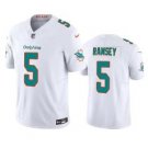 Dolphins #5 Jalen Ramsey White F.U.S.E. Vapor Throwback Stitched Jersey