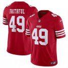 49ers #49 The Faithful Red F.U.S.E. Vapor Limited Jersey