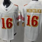 San Francisco 49ers #16 Joe Montana Rivalry Collection F.U.S.E. Limited Jersey White
