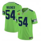 Men's Seattle Seahawks #54 Bobby Wagner F.U.S.E. With 4-Star C Patch Jersey Green