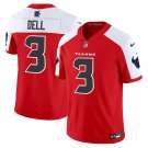 Houston Texans #3 Tank Dell Red White V4 F.U.S.E. Limited Football Stitched Jersey