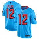 Houston Texans 12 Nico Collins 2024 Vapor Limited Blue Jersey V4