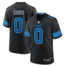 Detroit Lions #0 Jahmyr Gibbs Nike 2025 Black 2nd Alternate Limited Jersey