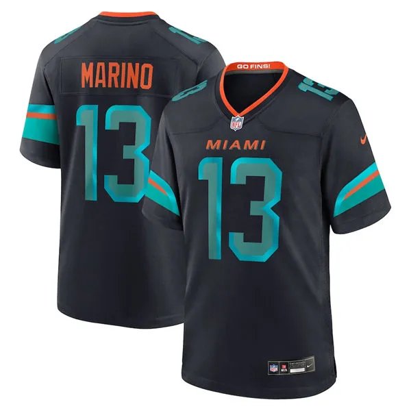 MIA #13 Dan Marino Pitch Blue 2025 Rivalries Collection Limited Jersey