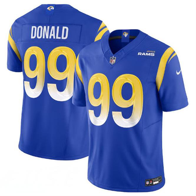 Rams #99 Aaron Donald Royal Blue Jersey F.U.S.E. Vapor Untouchable
