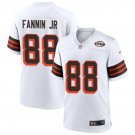 Cleveland Browns #88 Harold Fannin Jr. Nike White 1946 Collection 75th Anniversary Limited Jersey