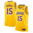Austin Reaves Los Angeles Lakers 2024 Icon Edition Fan Support Team Jersey Yellow