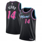 Men's Youth Miami Heat #14 Authentic Tyler Herro City Jersey Black 2025