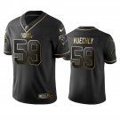 Mens womens youth Panthers #59 Luke Kuechly Jersey Black Gold