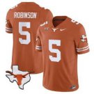 Texas Longhorns #5 Bijan Robinson Nike Orange NCAA College Football Jersey