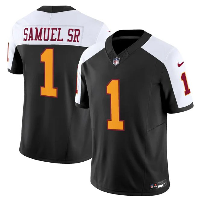 Deebo Samuel Sr Jersey #1 Throwback Vapor Limited All Stitched Black
