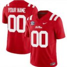 Custom Ole Miss Rebels Jersey Name and Number Football Vapor Limited Red