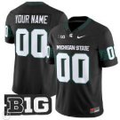 Custom Michigan State Spartans Jersey 2025 Vapor Limited Stitched Black