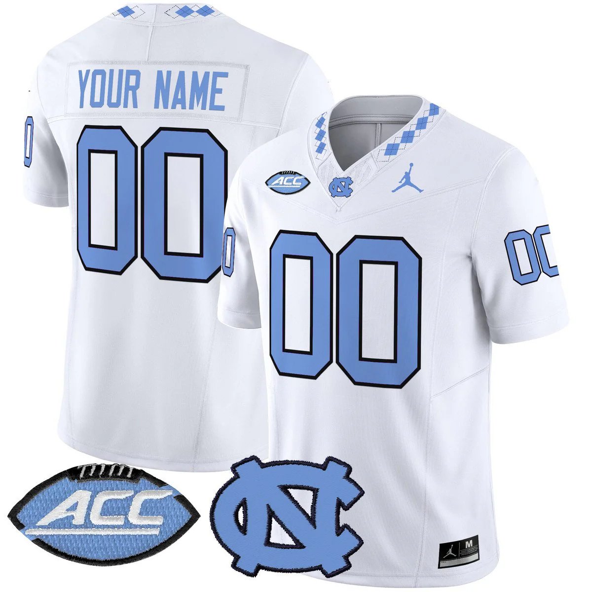 North Carolina Tar Heels Custom White Untouchable College Football Jersey