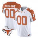 Any Size Texas Longhorns Custom #00 College NCAA Football Player Jersey White
