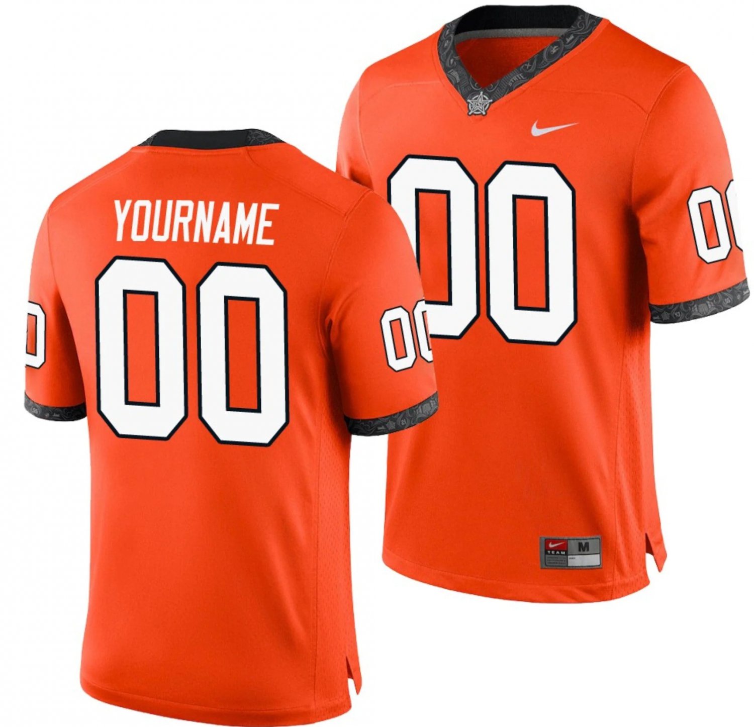 Custom Oklahoma State Cowboys Jersey Name and Number NCAA College Football Orang