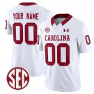 Custom South Carolina Gamecocks Jersey Name and Number Limited Stitched White