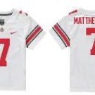 Men Ohio State Buckeyes #7 Jermaine Mathews Jr. White Stitched Jersey