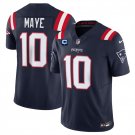 Men's New England Patriots #10 Drake Maye Navy 2025 F.U.S.E. With 1-Star C Patch Vapor Jersey