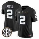 Diego Pavia Jersey #2 Vanderbilt Commodores 2025 Limited Stitched Black