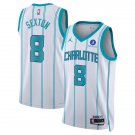 Charlotte Hornets #8 Collin Sexton White Association Edition Swingman Jersey