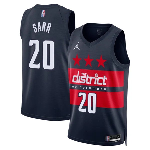 Washington Wizards #20 Alex Sarr Navy Statement Edition Swingman Jersey