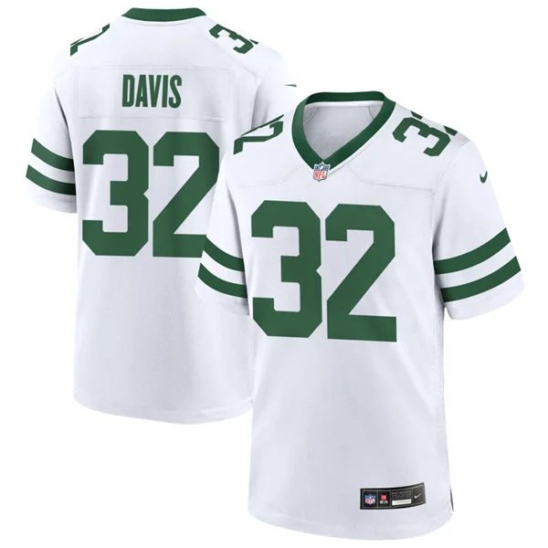 New York Jets #32 Isaiah Davis White Football Limited Game Jersey