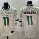 Seattle Seahawks #11 Jaxon Smith-Njigba White 2025 F.U.S.E. “Rivalries” Vapor Jersey