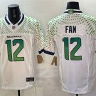 Seattle Seahawks #12 Fan White 2025 F.U.S.E. “Rivalries” Vapor Limited Jersey