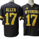 Wyoming Cowboys #17 Josh Allen Coffee Football Jersey
