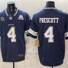 Dak Prescott Navy F.U.S.E. With 5x Super Bowl Champions & 1960 Patch Jersey Navy