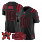 Drake Maye Jersey #10 Stranger Things Edition Vapor Limited All Stitched