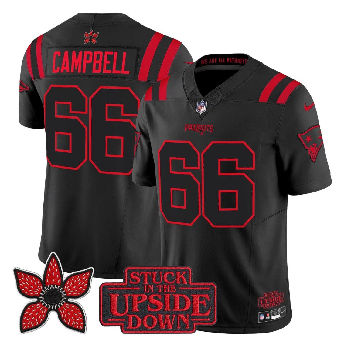 Will Campbell Jersey #66 Stranger Things Edition Vapor Limited All Stitched