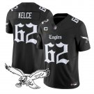 Jason Kelce Jersey #62 Eagles Gothic Philly Edition Limited Stitched Black