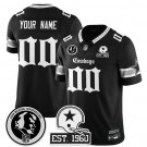 Cowboys Custom Black 2025 F.U.S.E. With John Madden Patch & Established In 1960 Patch Jersey