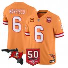 Baker Mayfield Jersey #6 50 Seasons 1976-2025 Vapor Limited Stitched Creamsicle