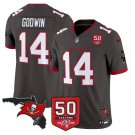 Chris Godwin Jersey #14 50 Seasons 1976-2025 Vapor Limited Stitched Pewter