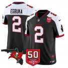 Emeka Egbuka Jersey #2 50 Seasons 1976-2025 Vapor Limited Stitched Black Alter