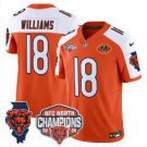 Caleb Williams Jersey #18 NFC North Champions 2025 V2 Stitched Orange Alter
