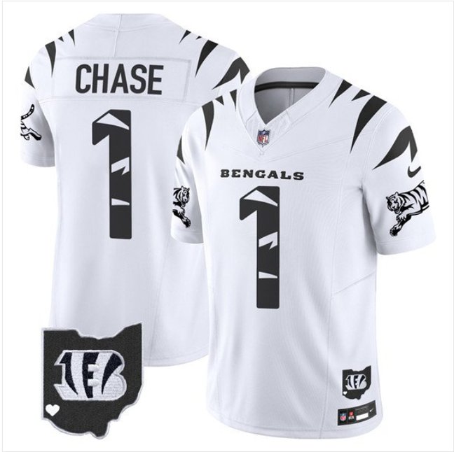 Ja'Marr Chase Cincinnati Bengals Special Vapor Limited White Limited Jersey