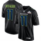 Seattle Seahawks #11 Jaxon Smith-Njigba Black Super Bowl LX Patch Football Game Jersey