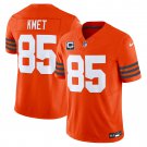 Cole Kmet Chicago Bears Throwback Vapor Limited Orange Jersey