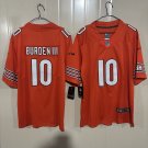 Chicago Bears #10 Luther Burden III Vapor Football Orange Jersey