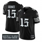 Rome Odunze Jersey #15 Chicago Bears Gothic Monsters Edition Stitched Black