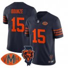 Rome Odunze Jersey #15 Honor Virginia Halas McCaskey All Stitched Throwback
