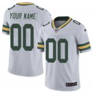 Green Bay Packers #00 Custom White Vapor Untouchable Limited Jersey
