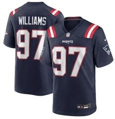 Milton Williams New England Patriots Game Player Jersey Navy