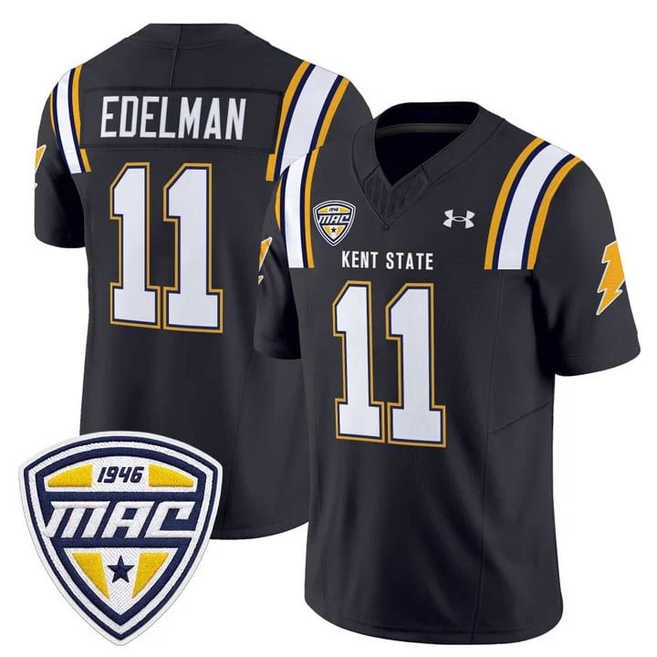 Julian Edelman Jersey #11 Kent State Golden Flashes 2025 Stitched